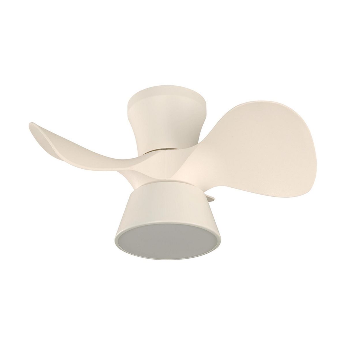 JUST HOME COLLECTION - Ventilador de Techo LED Nata 3 Aspas Blanco