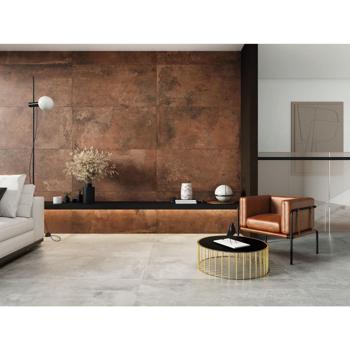 PAMESA - Porcelanato Metal Silver de 60 x 120 Centímetros 1.44 m2