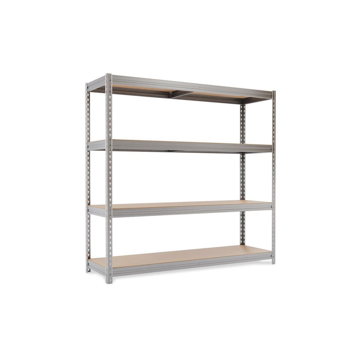 FIXSER - Estantería Metálica Heavy Duty 4 Niveles Acero 200x200x60 cm