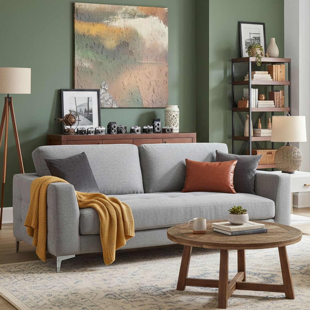 JUST HOME COLLECTION - Sofá 3 Cuerpos Stella Gris