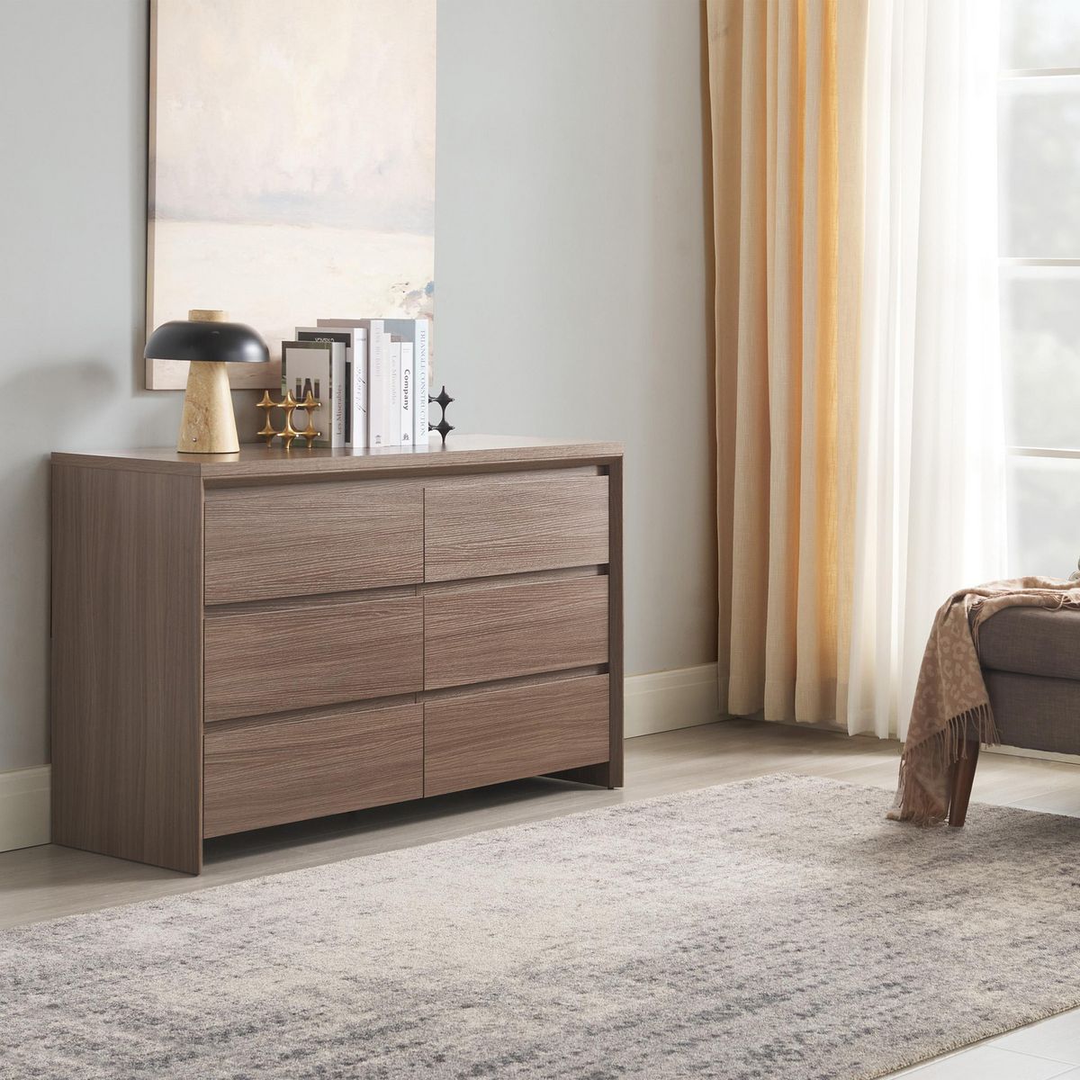 JUST HOME COLLECTION - Comoda 6 Cajones Grecia OAK OS