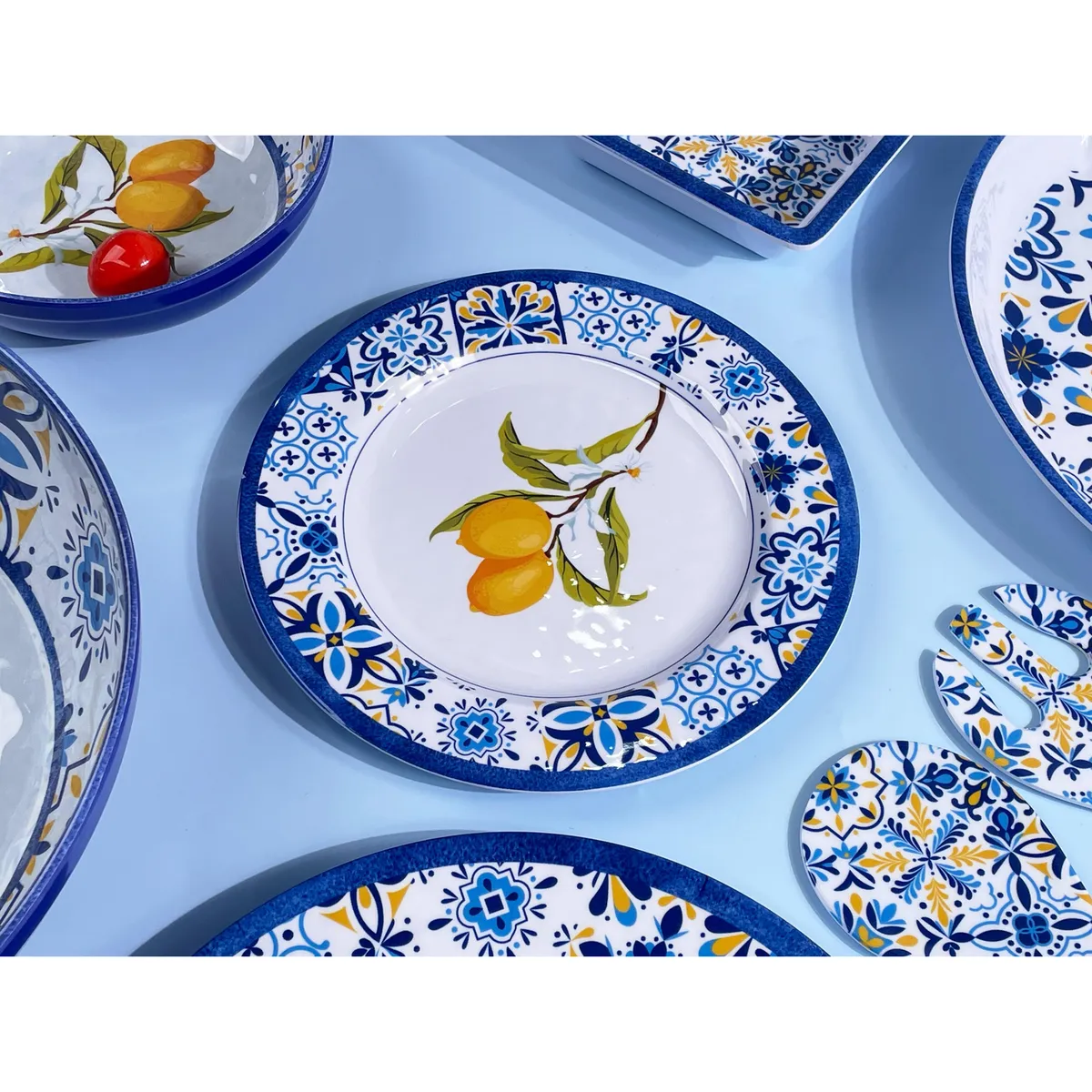 JUST HOME COLLECTION - Plato de Postre Toscan Limón 23cm