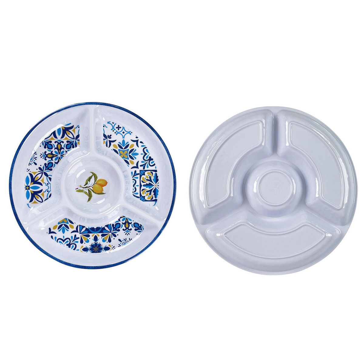 JUST HOME COLLECTION - Bandeja Dips Azul Limón 34cm