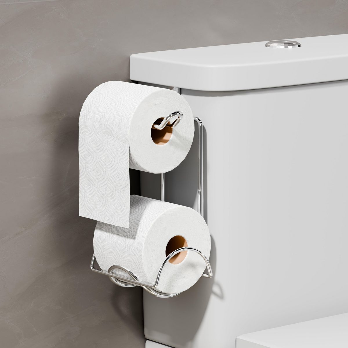 JUST HOME COLLECTION - Porta Papel Higiénico Cromado Clasic