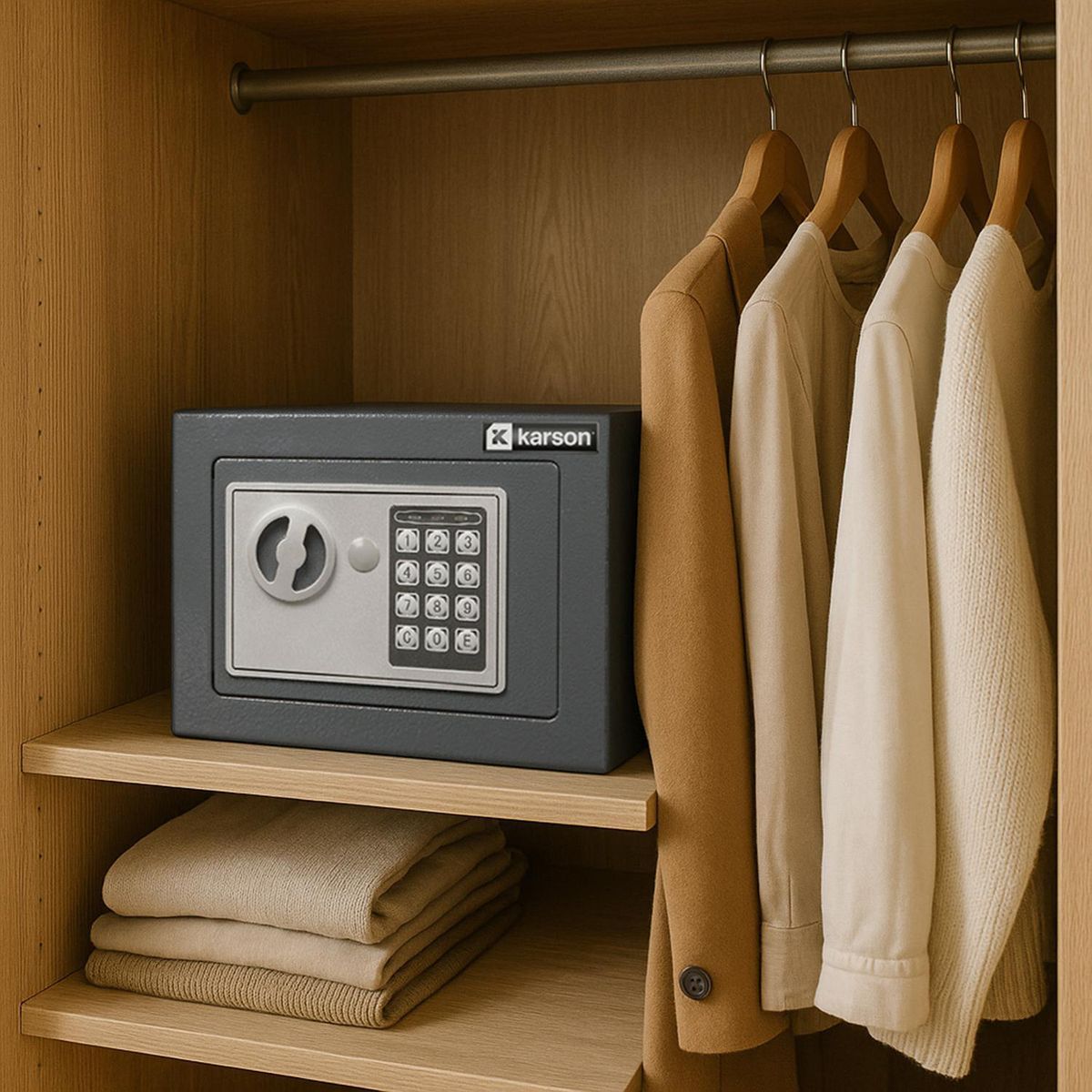 KARSON - Caja de Seguridad Manual Karson 4.2 Litros