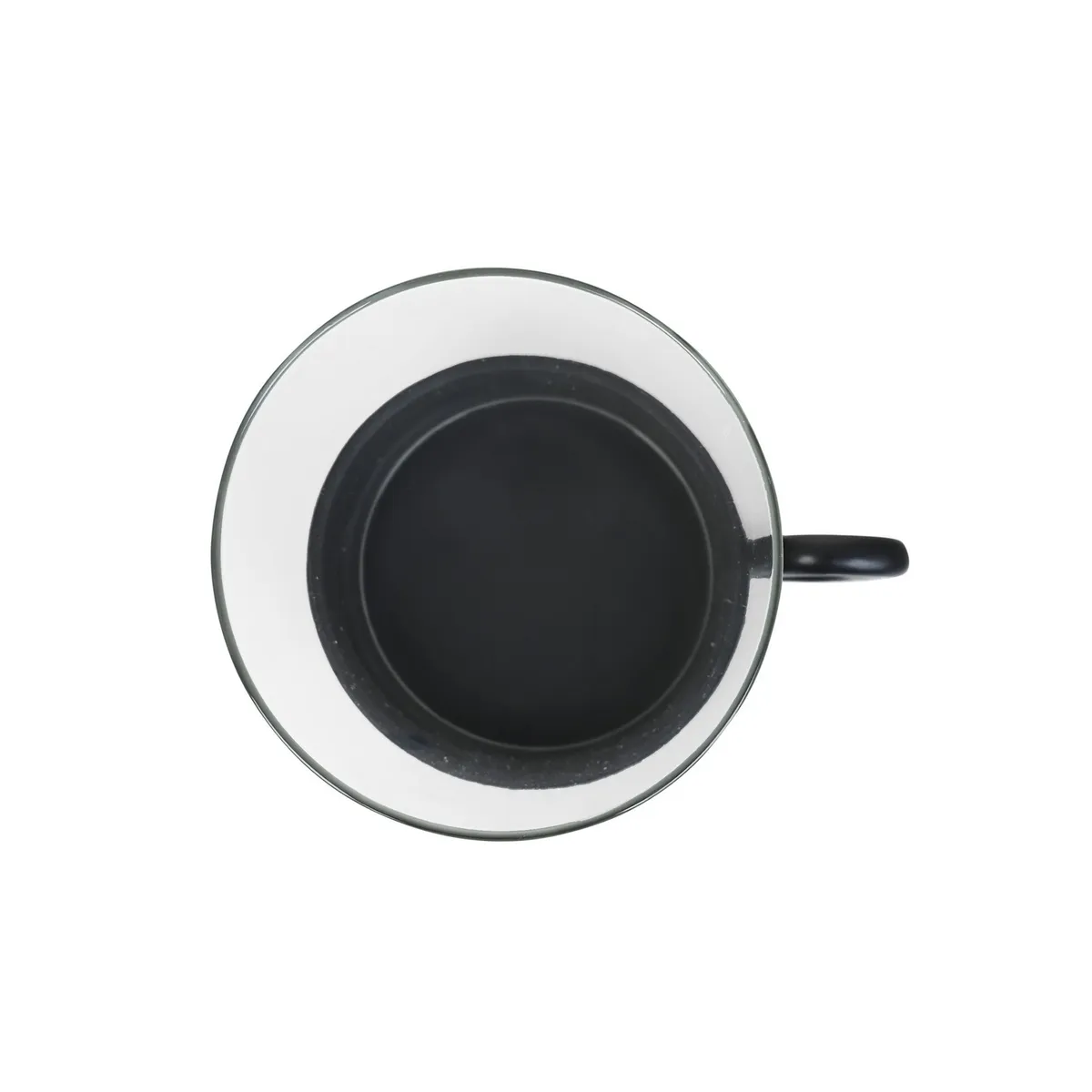 JUST HOME COLLECTION - Portavelas de Vidrio Negro 25cm