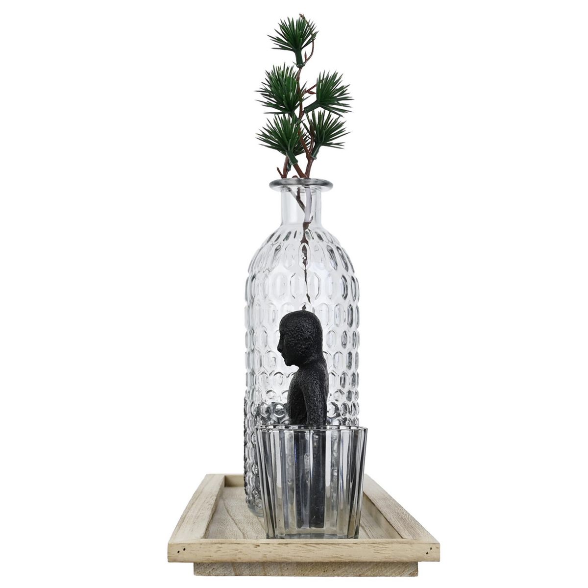 JUST HOME COLLECTION - Set Decorativo 36cm Blanco y Negro