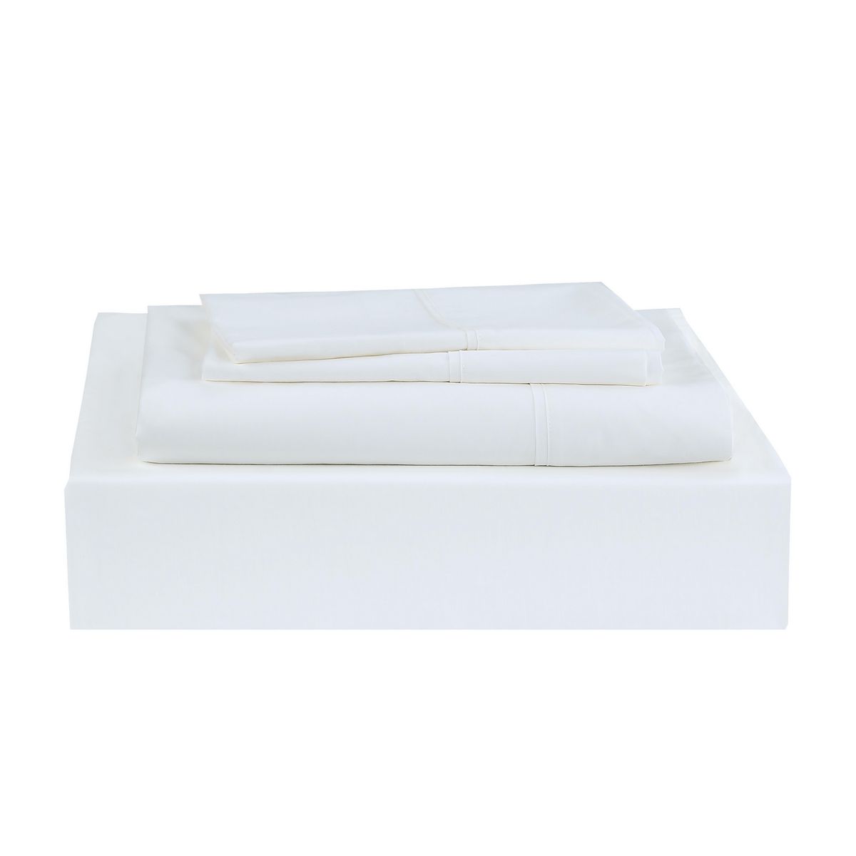 JUST HOME COLLECTION - Sábana 180 Hilos Queen Blanco