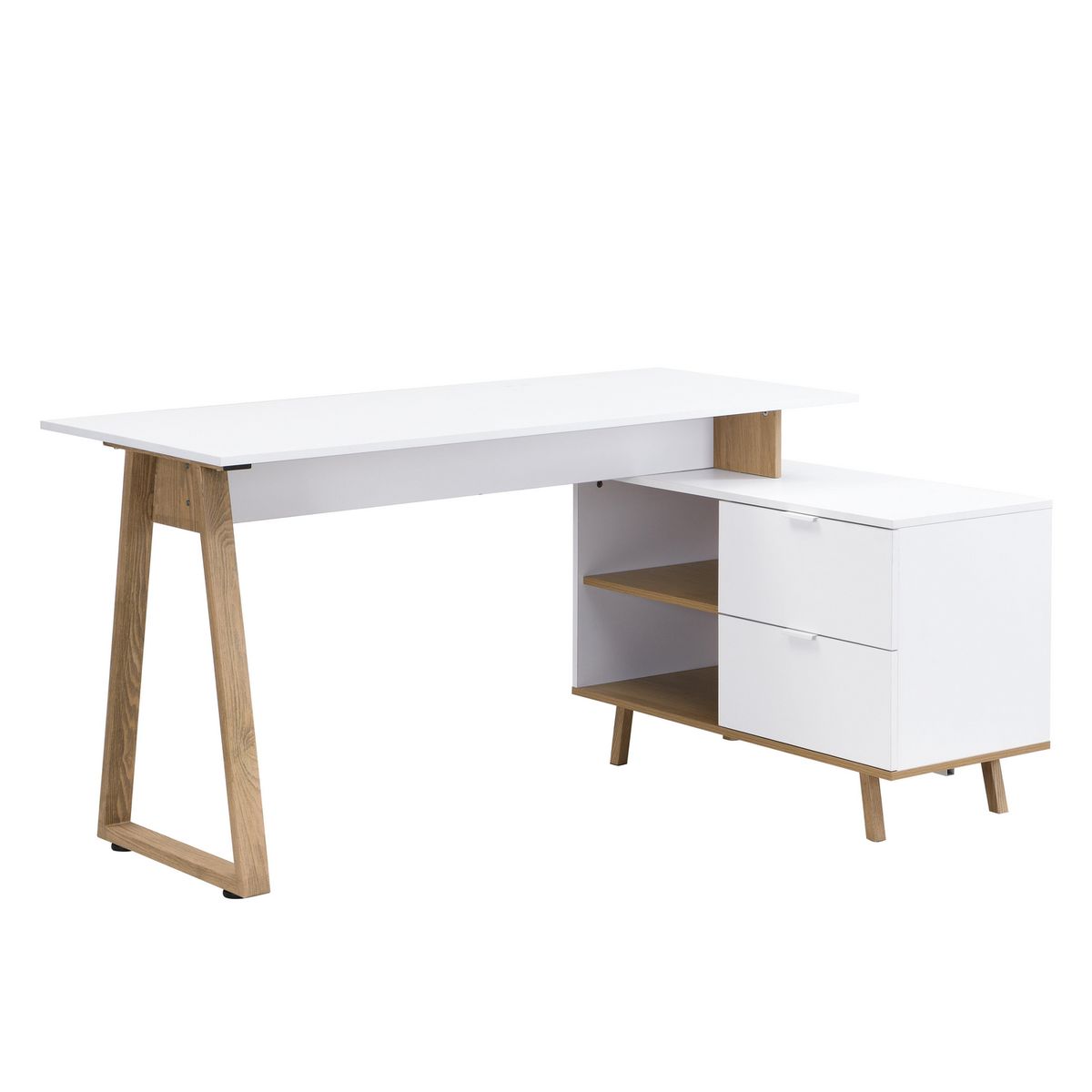 JUST HOME COLLECTION - Escritorio Melton Blanco OAK