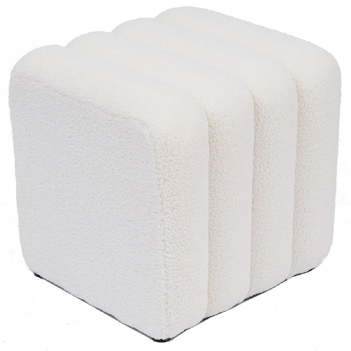JUST HOME COLLECTION - Puff Luna 38x38×40cm Blanco