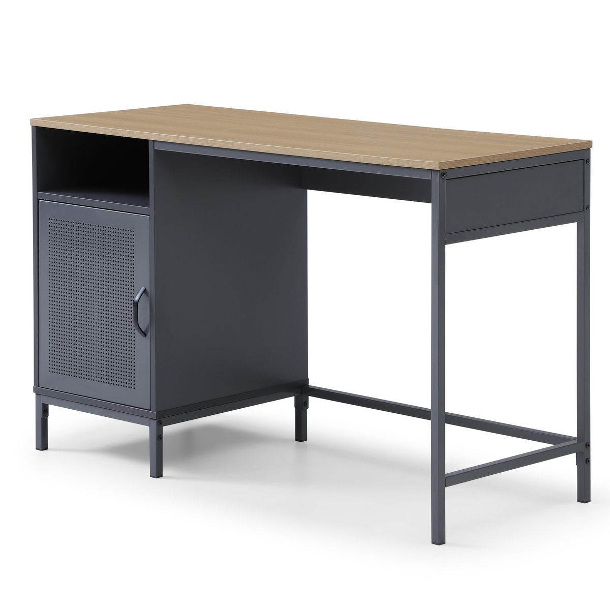 Escritorio Assas Gris/OAK, marca JUST HOME COLLECTION - Foto Principal