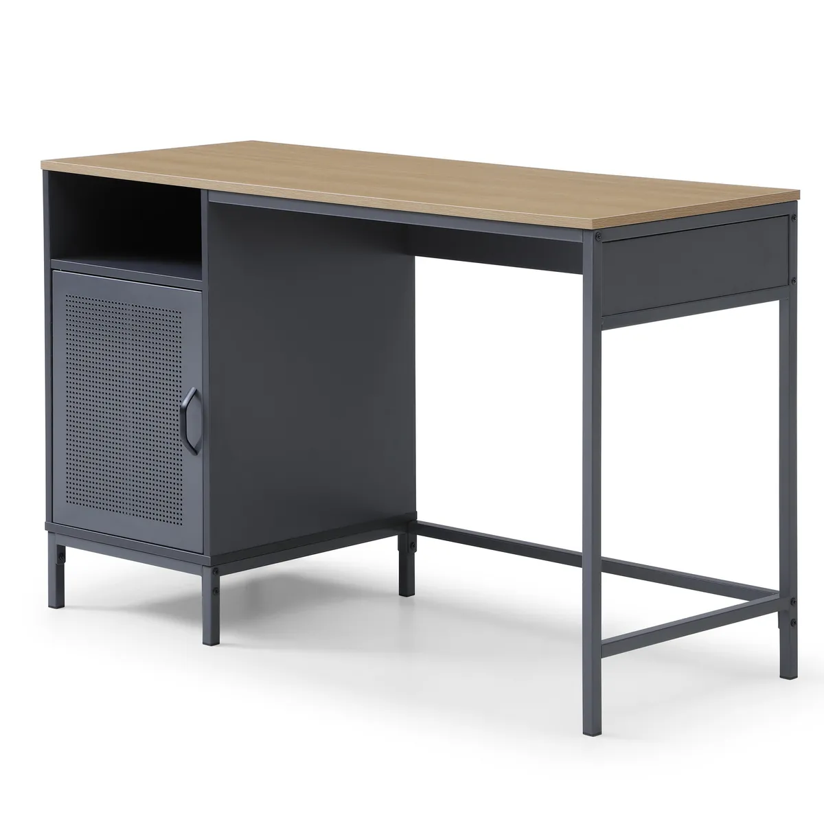 Escritorio Assas Gris/OAK, marca JUST HOME COLLECTION - Foto Principal