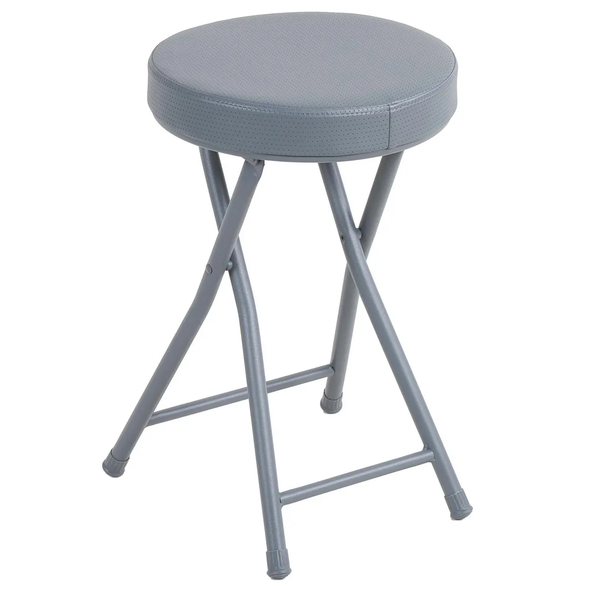 JUST HOME COLLECTION - Taburete Plegable Gris
