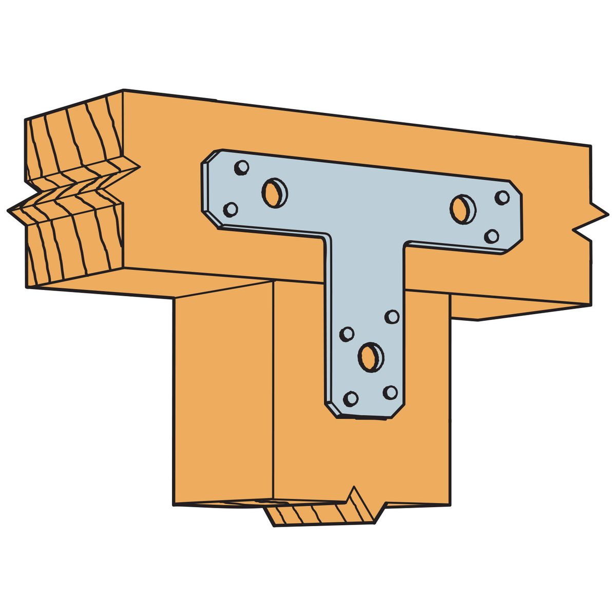 SIMPSON STRONG - CONECTOR 6X6 PULG T