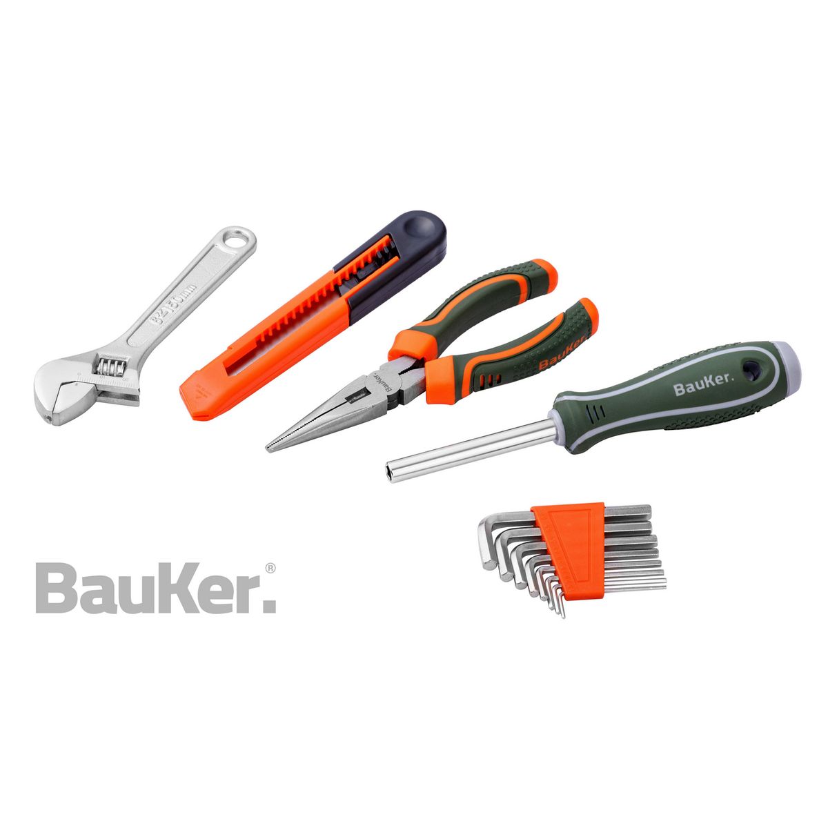 BAUKER - SET 50P HERRAMIENTAS HOGAR