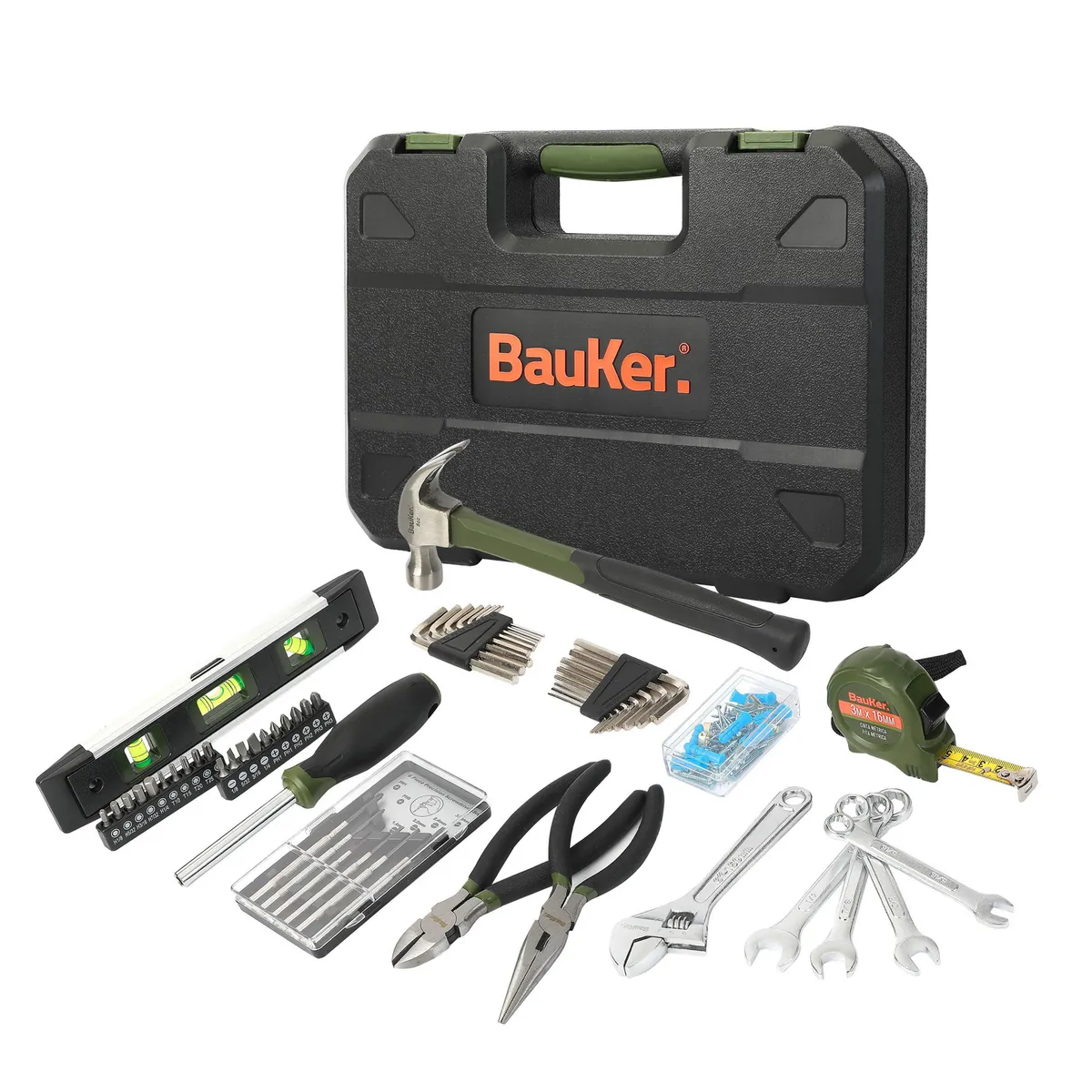 BAUKER - Set de Herramientas Hogar 143 Piezas