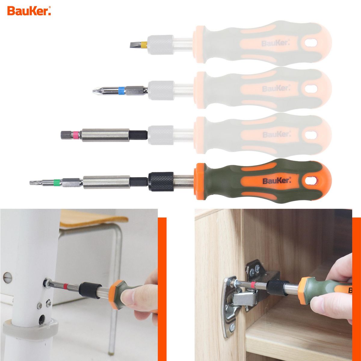 BAUKER - SET 39P DESTORNILLADOR