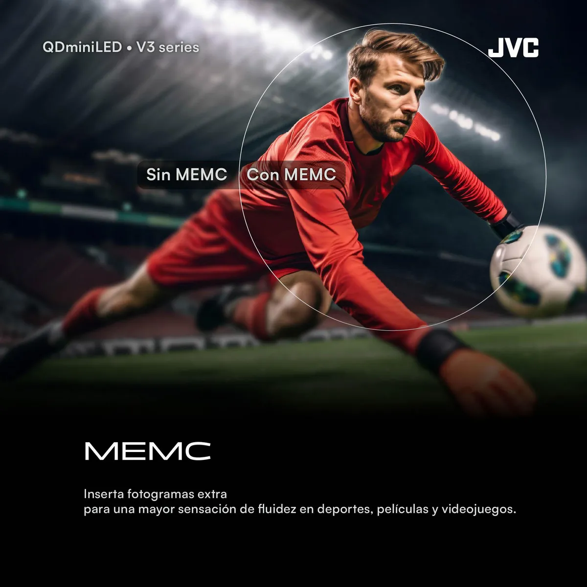 JVC - Televisor QLED 85 " 4K Ultra HD Google TV LT-85KM958