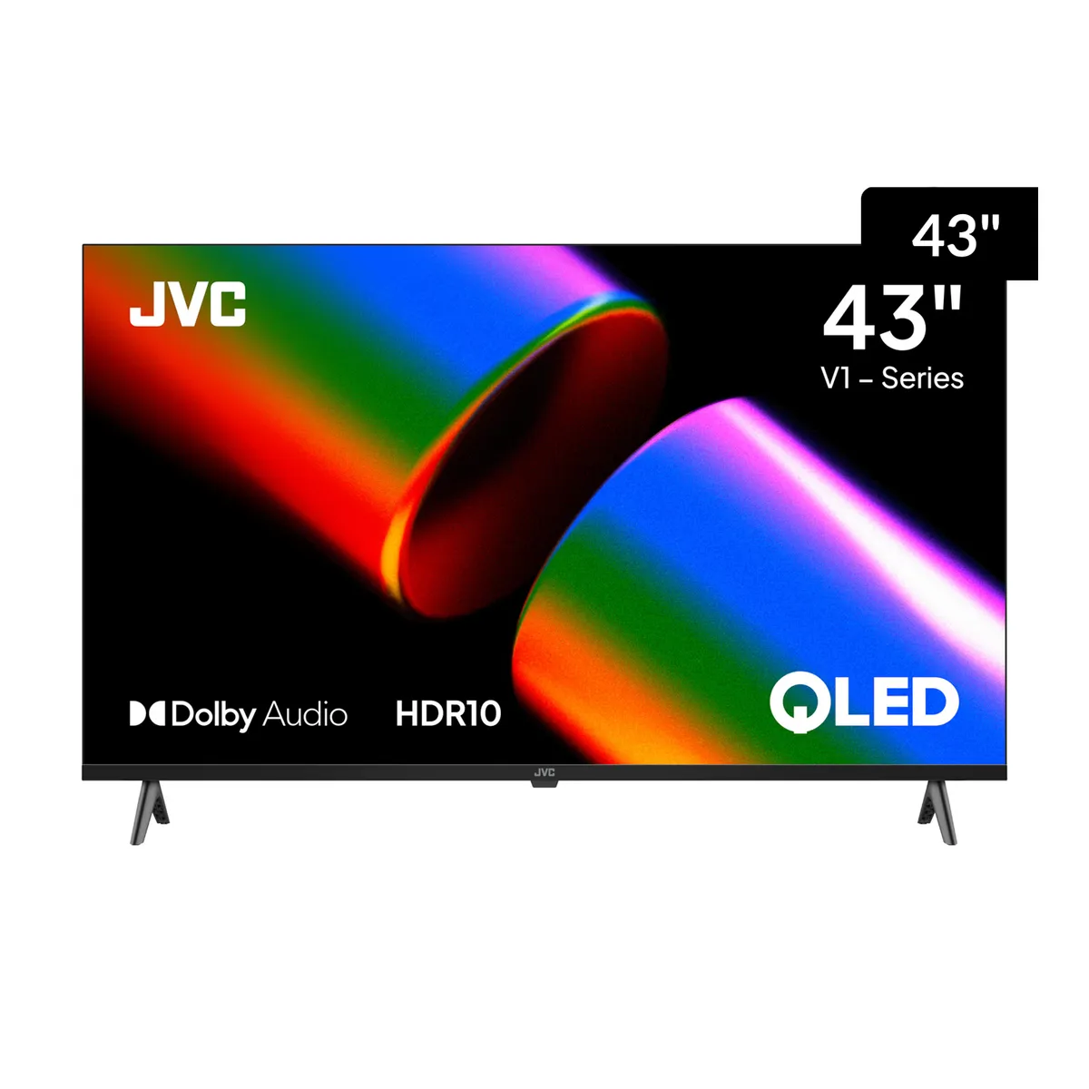 JVC - Televisor QLED 43" 4K Ultra HD Google TV LT-43KB758