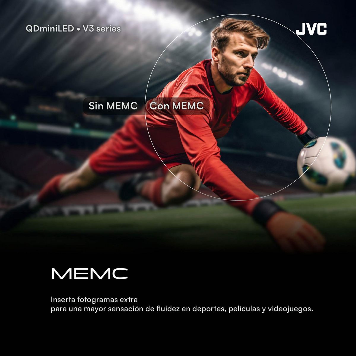 JVC - Televisor QLED 75 " 4K Ultra HD Google TV LT-75KM958