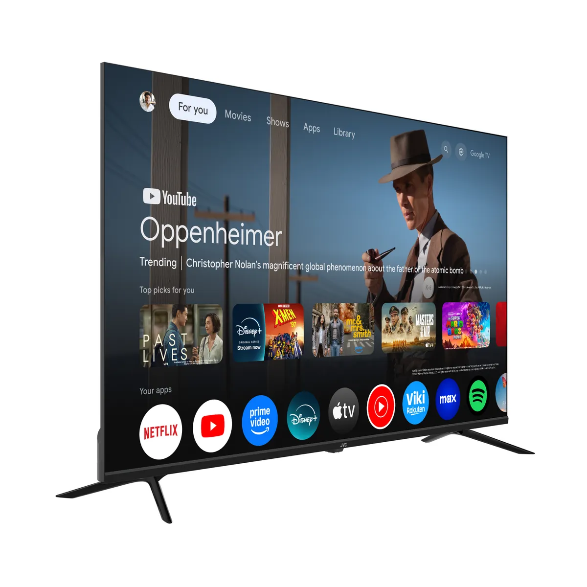 JVC - Televisor Smart TV JVC 50" 4K QLED Google TV LT-50KM758