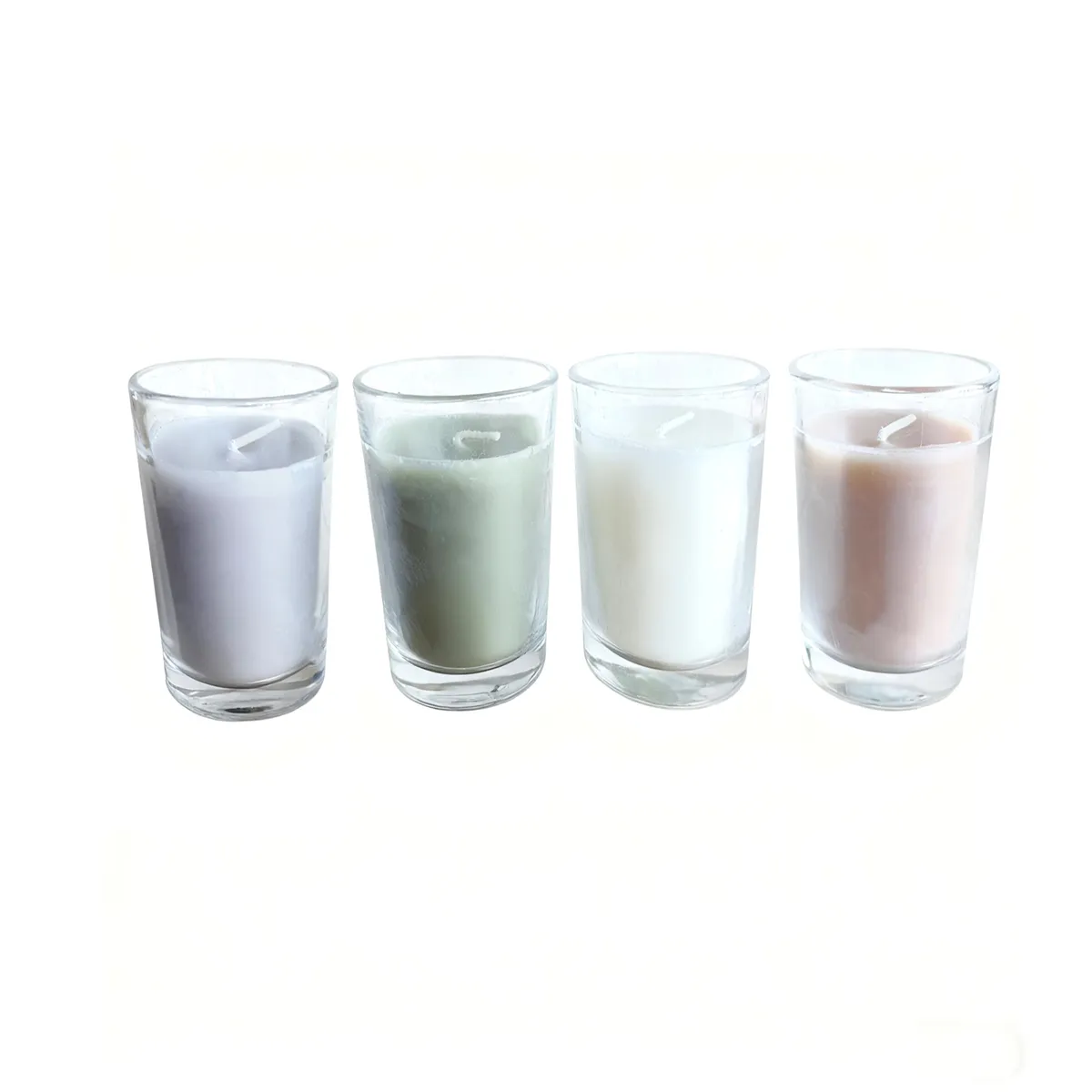 JUST HOME COLLECTION - SB SET 6 VELAS C VIDRIO 6 CM