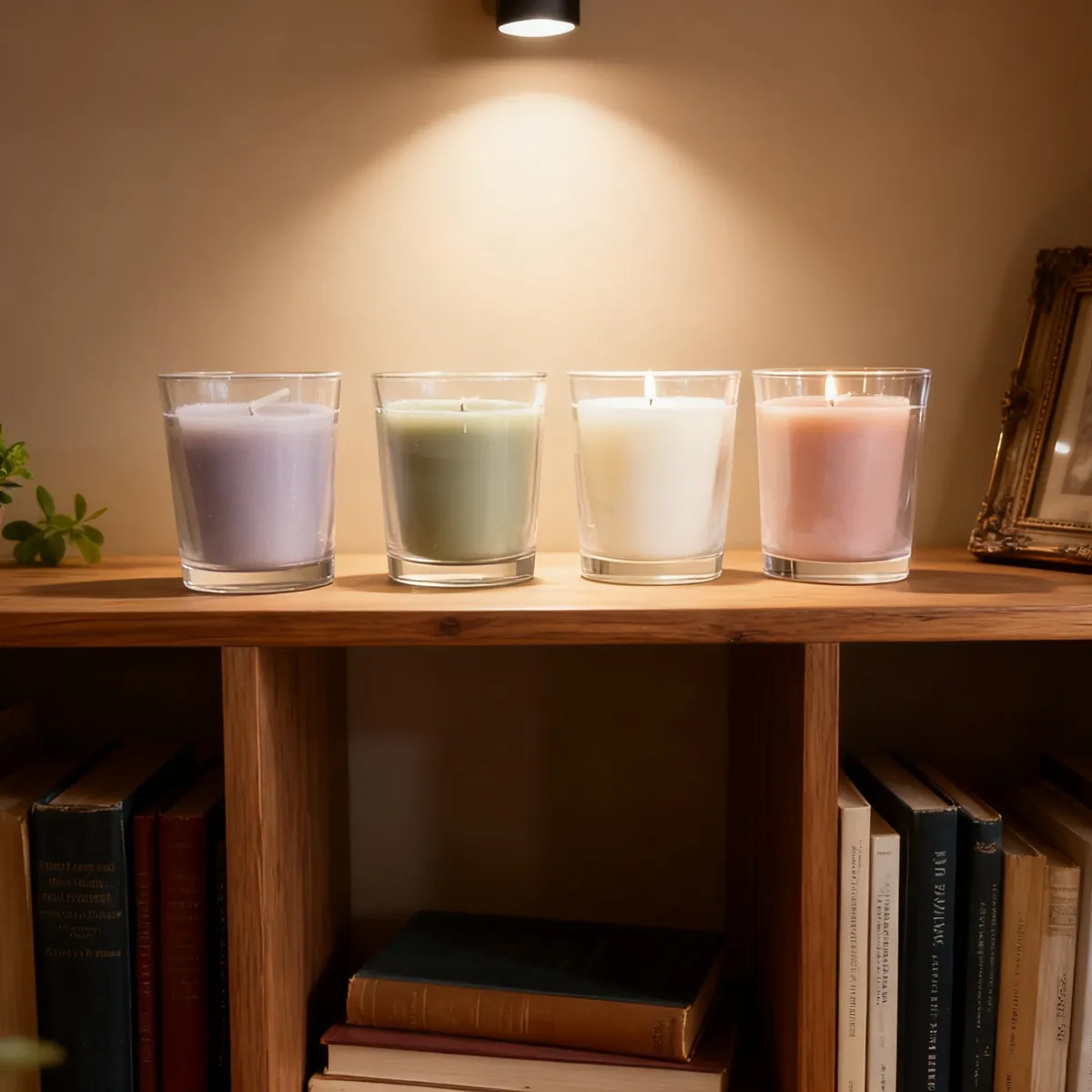JUST HOME COLLECTION - SB SET 6 VELAS C VIDRIO 6 CM