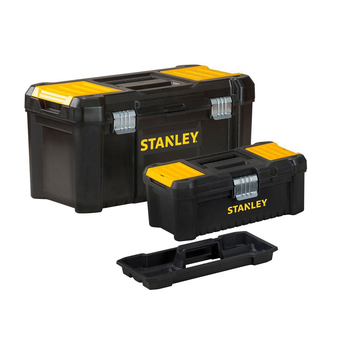 STANLEY - Pack 2 Cajas de Plástico 19" + 12.5"