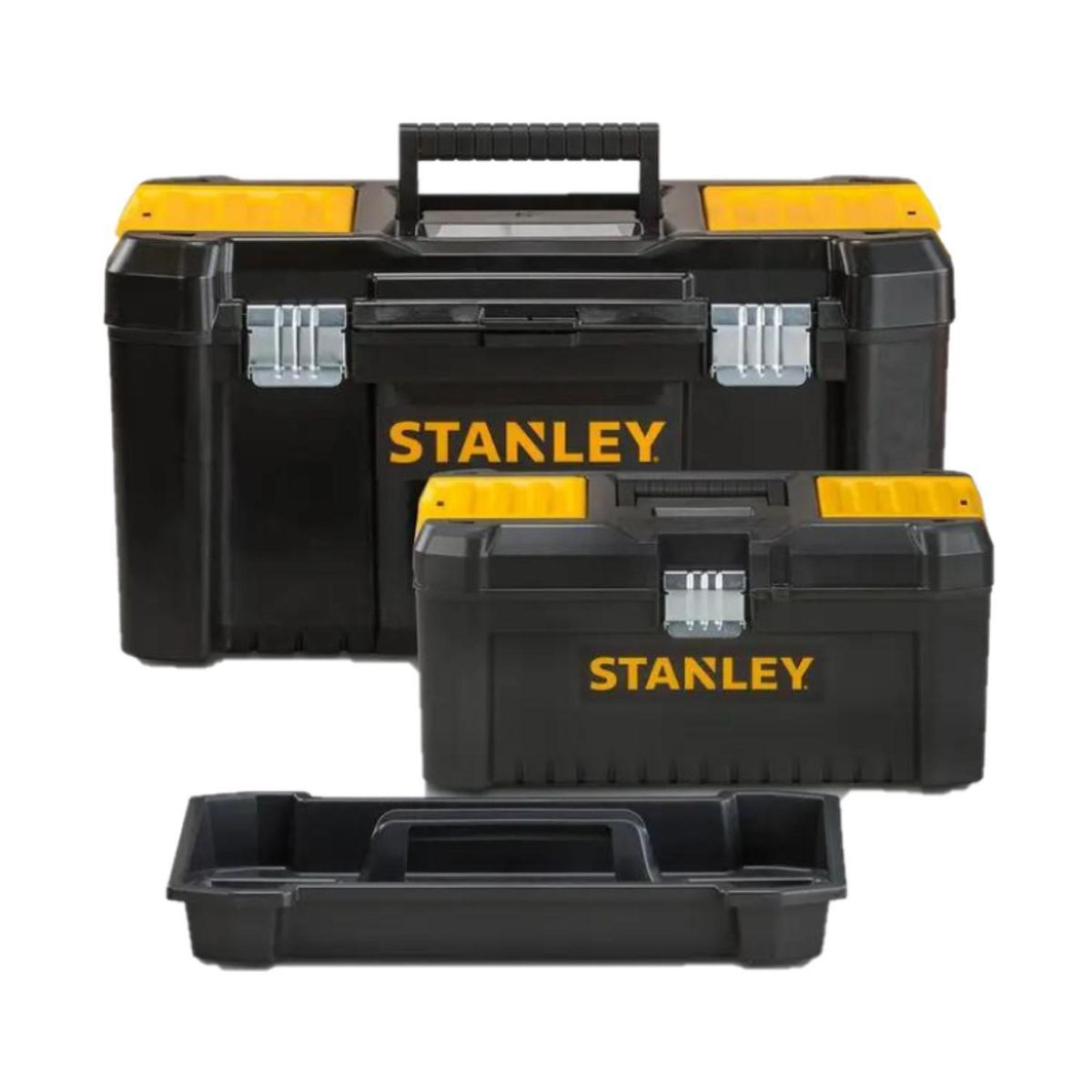 STANLEY - Pack 2 Cajas de Plástico 19" + 12.5"