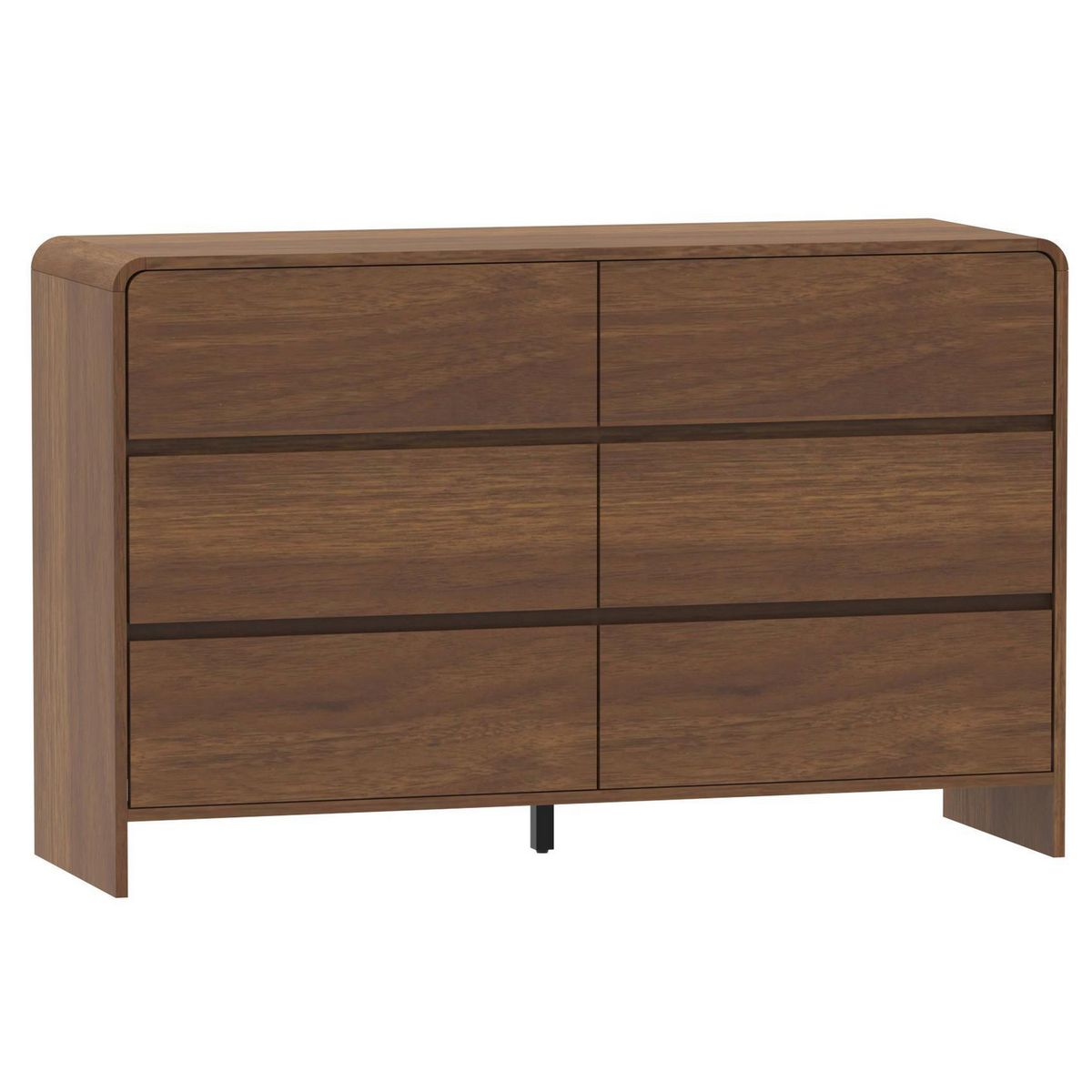 Cómoda Curvo 6 Cajones Walnut, marca JUST HOME COLLECTION - Foto Principal