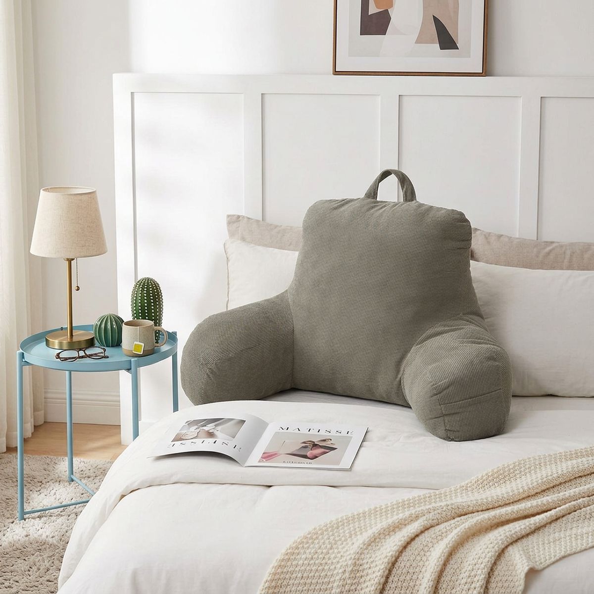 JUST HOME COLLECTION - Cojín Lumbar Taupe 40 x 40