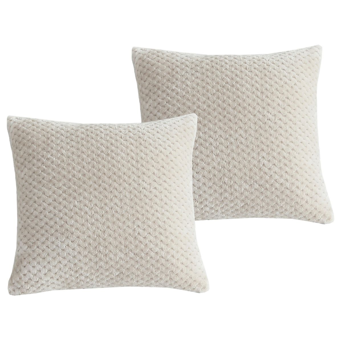 Set 2 Cojines Jacq 40x40cm Beige, marca JUST HOME COLLECTION - Foto 2
