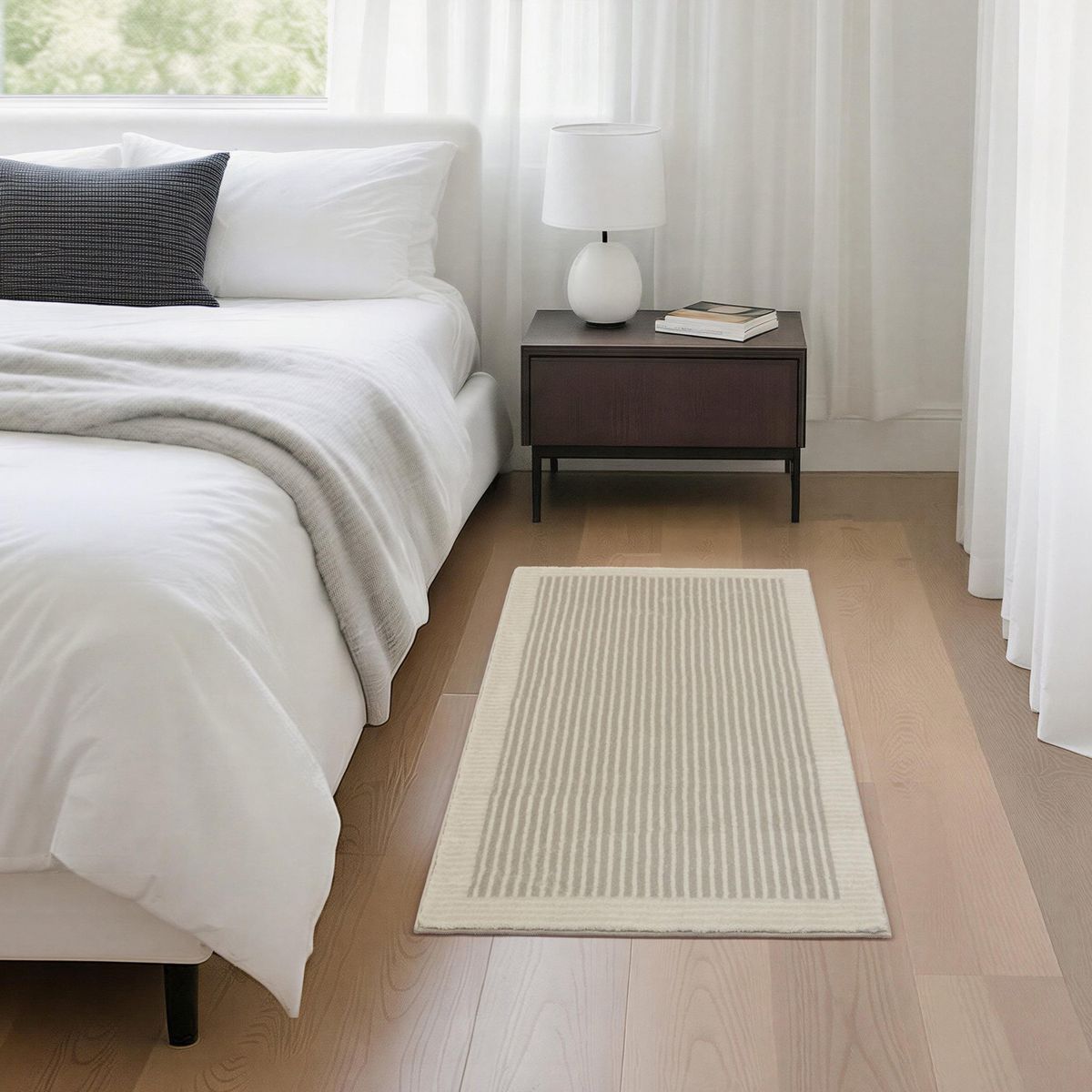 JUST HOME COLLECTION - Alfombra Rectangular con Lineas 60x110cm