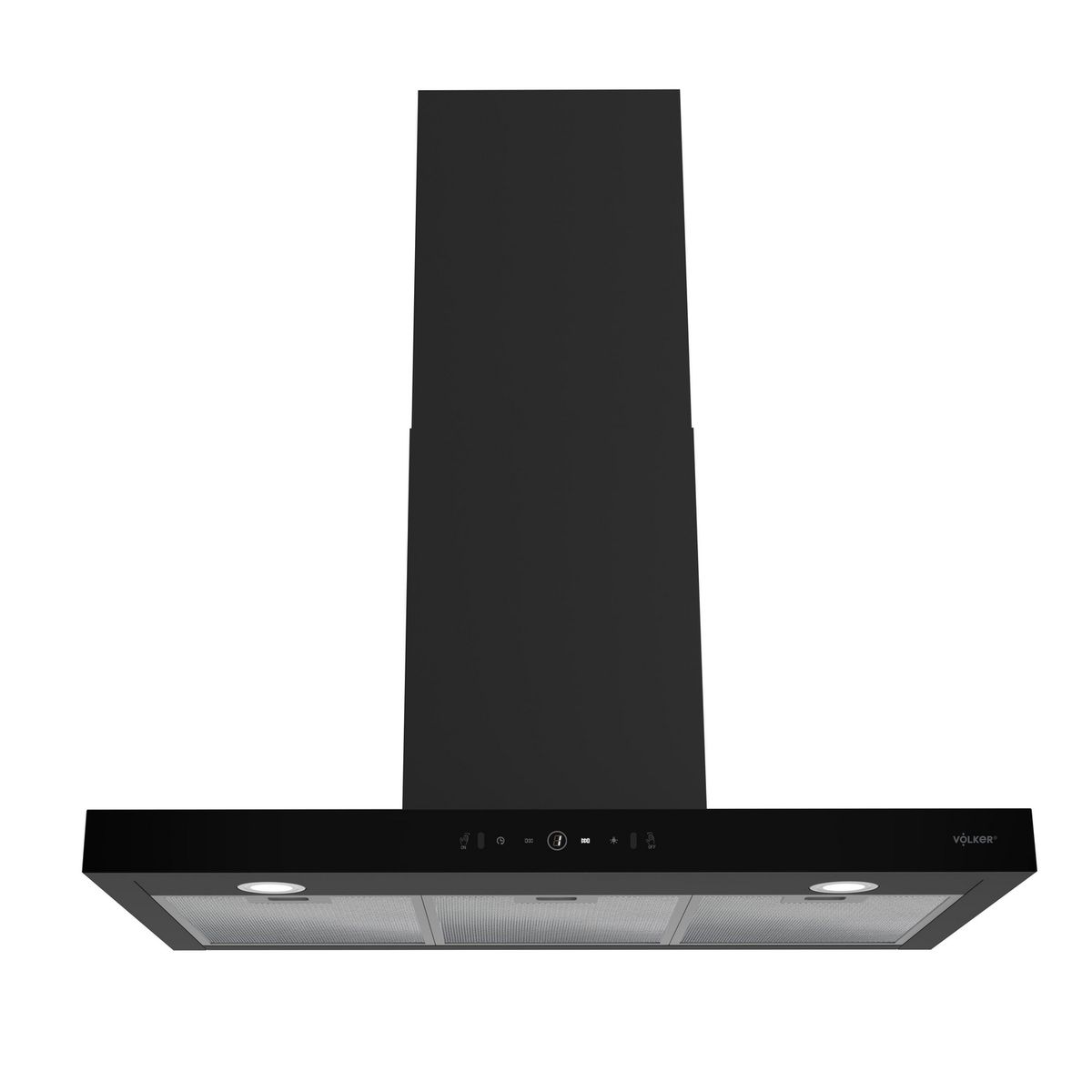 VOLKER - Campana Decorativa Touch Negra Volker 90cm