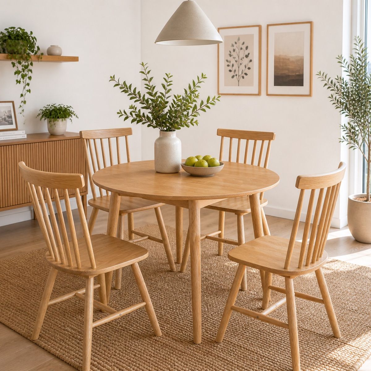  4 Sillas Mesa Redonda 106x106x75 cm , marca JUST HOME COLLECTION - Foto Principal