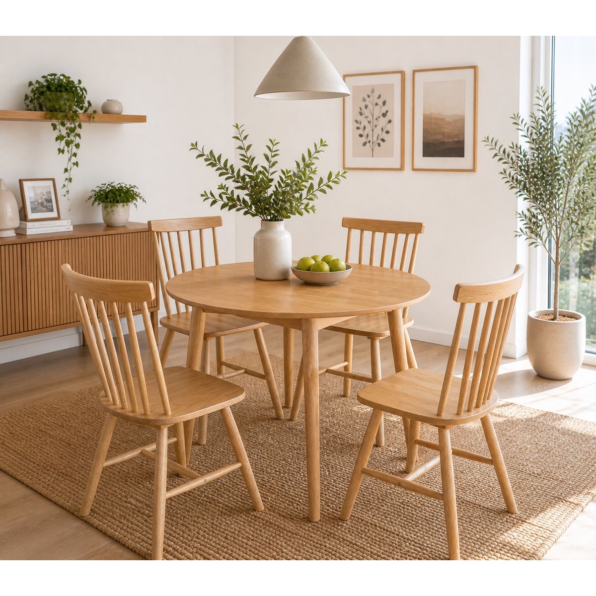  4 Sillas Mesa Redonda 106x106x75 cm , marca JUST HOME COLLECTION - Foto Principal