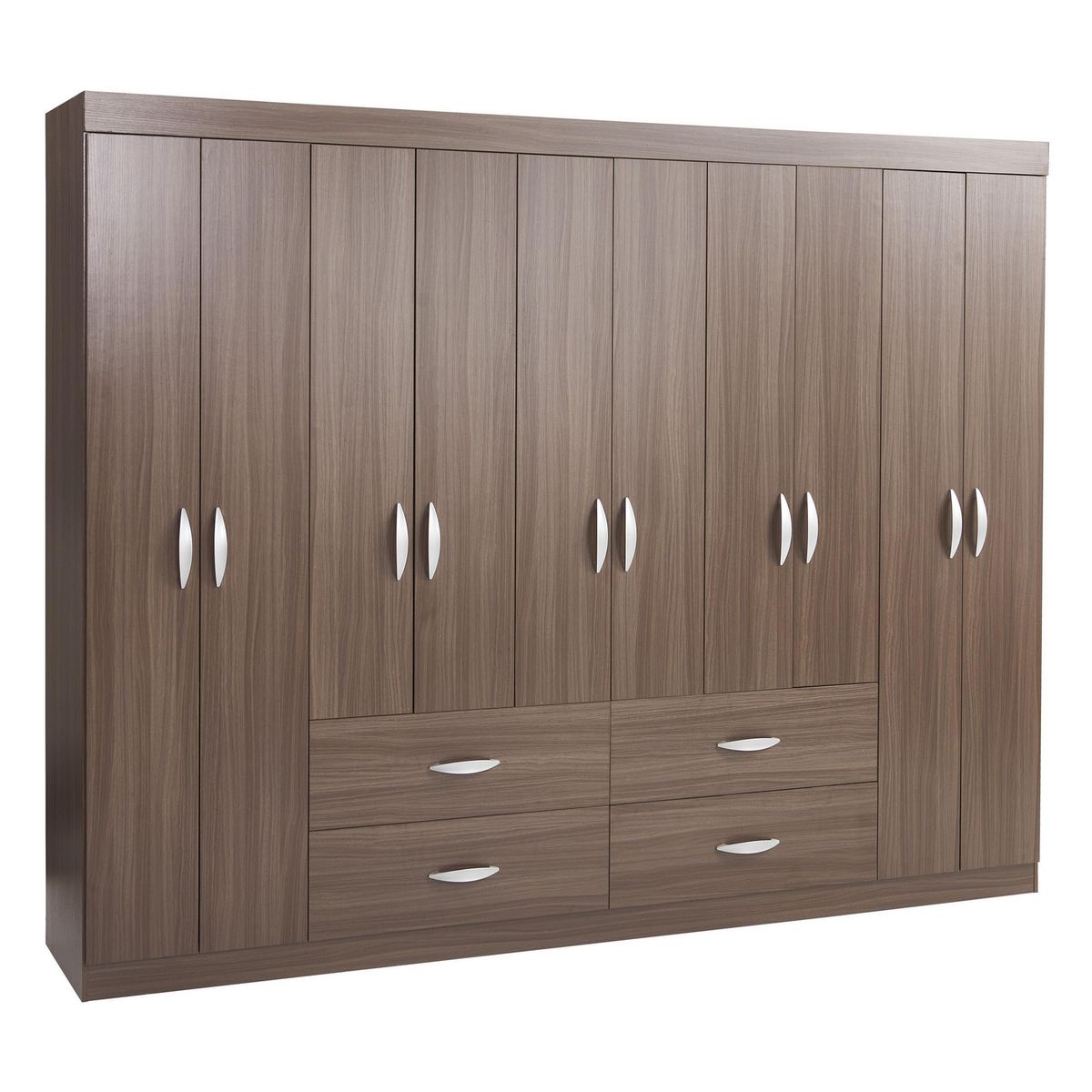 JUST HOME COLLECTION - Closet Melamina 10 Puertas 4 Cajones 45x235x183cm