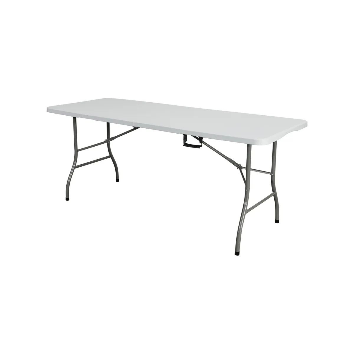 JUST HOME COLLECTION - Mesa Rectangular Plegable Tipo Maleta 180cm Blanco