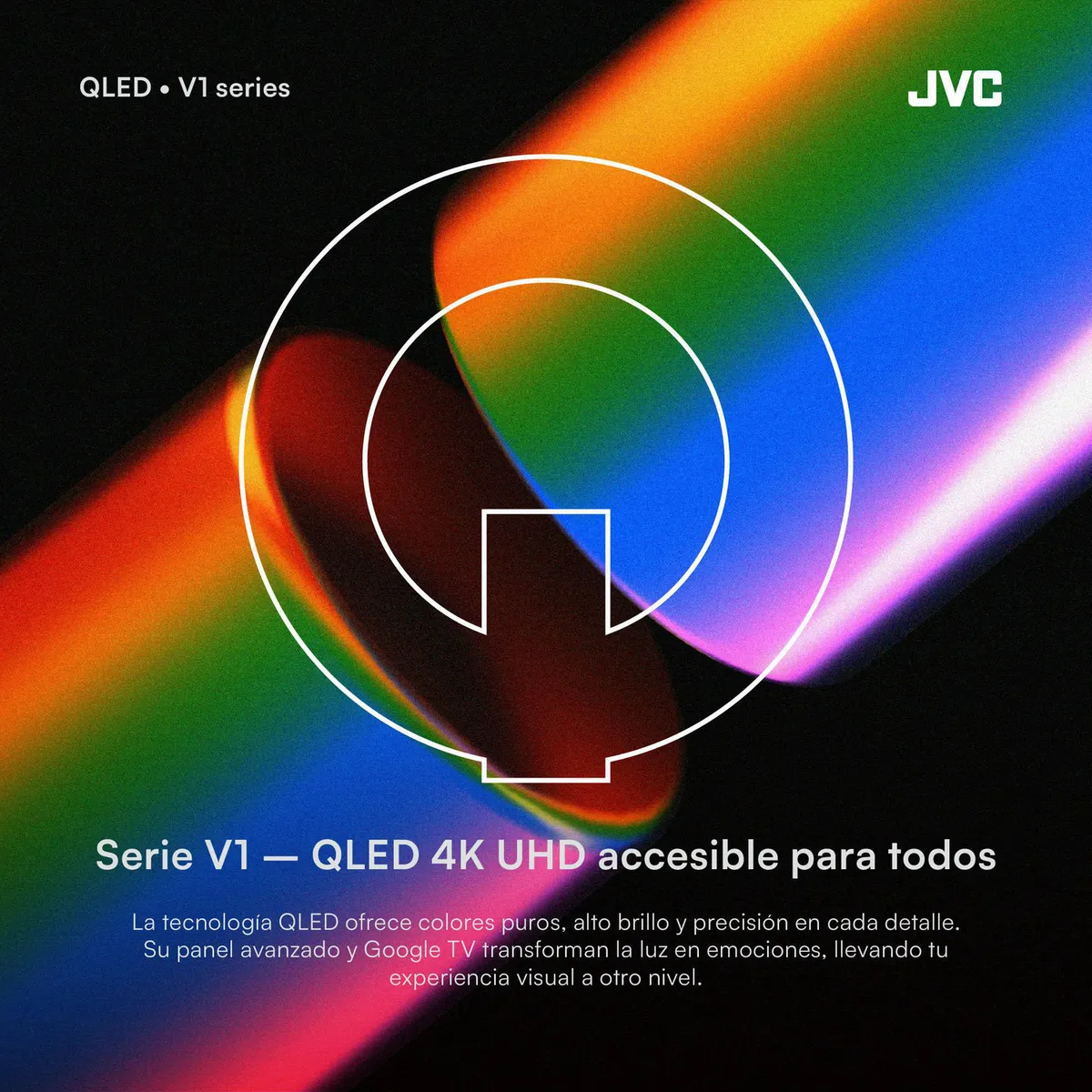 JVC - Televisor QLED 75" 4K Ultra HD Google TV LT-75KM758