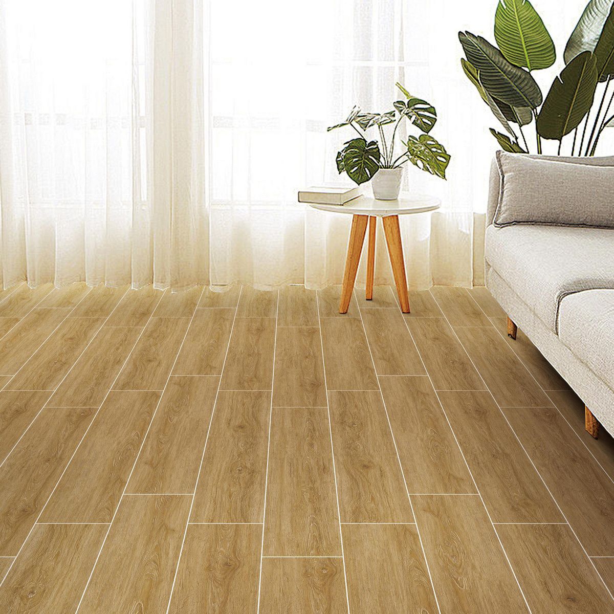 HOLZTEK - Porcelanato Maderado Strava Café 20 x 120 1.2 m2