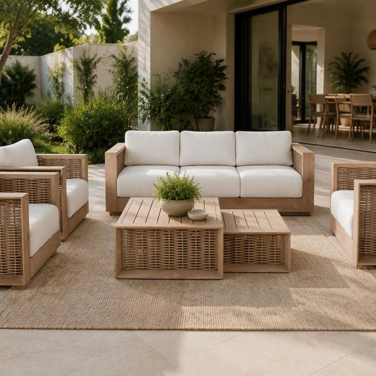 Juego de Living de Aluminio New Haven 6 Piezas, marca JUST HOME COLLECTION - Foto Principal