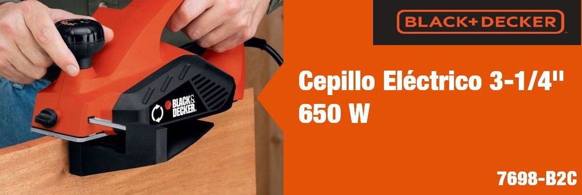 Cepillo eléctrico, 3-1/4; cepillos, cuchillas, aspirador, limpieza, lijar, Black&Decker