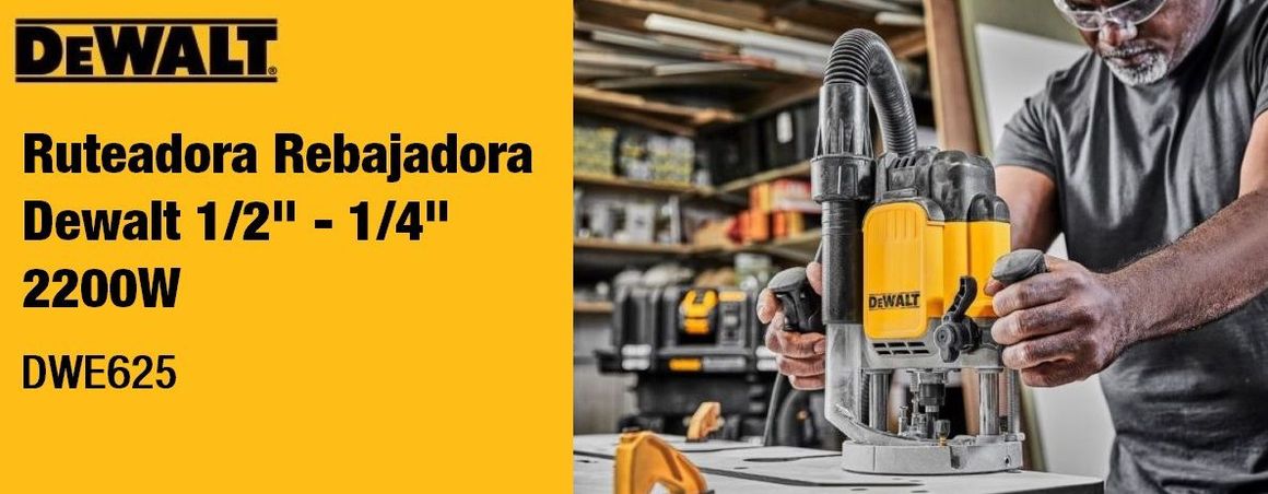 Ruteadora, rebajadora, dewalt, herramientas electricas, madera, aluminio, plasticos, velocidad, 2200W