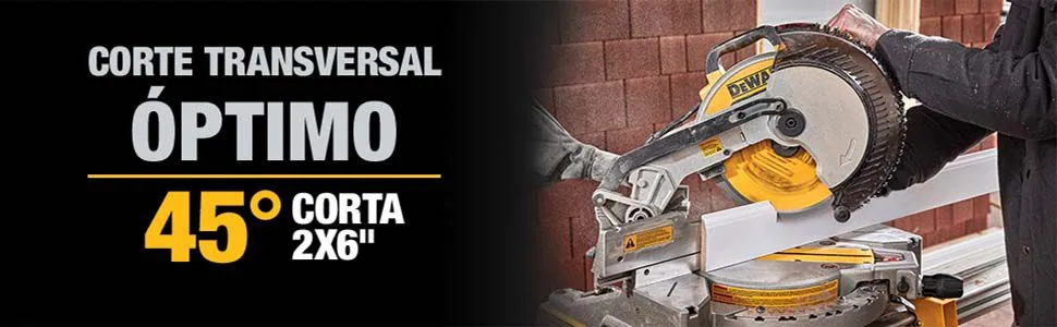 Sierra ingleteadora, sierra, ingleteadora, corte, herramienta, electrica, Dewalt, con cable, cortar, madera, aluminio, DWE713, profesional, industrial
