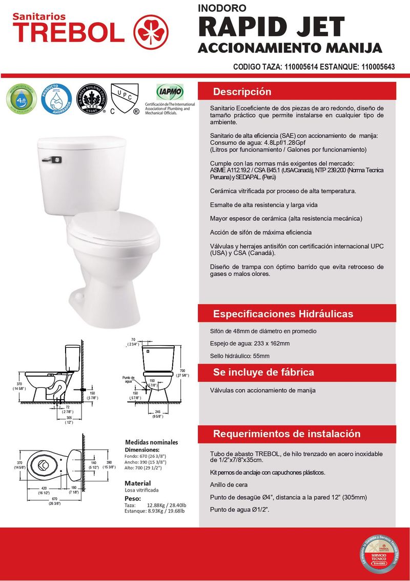 Trebol, baño, grifería