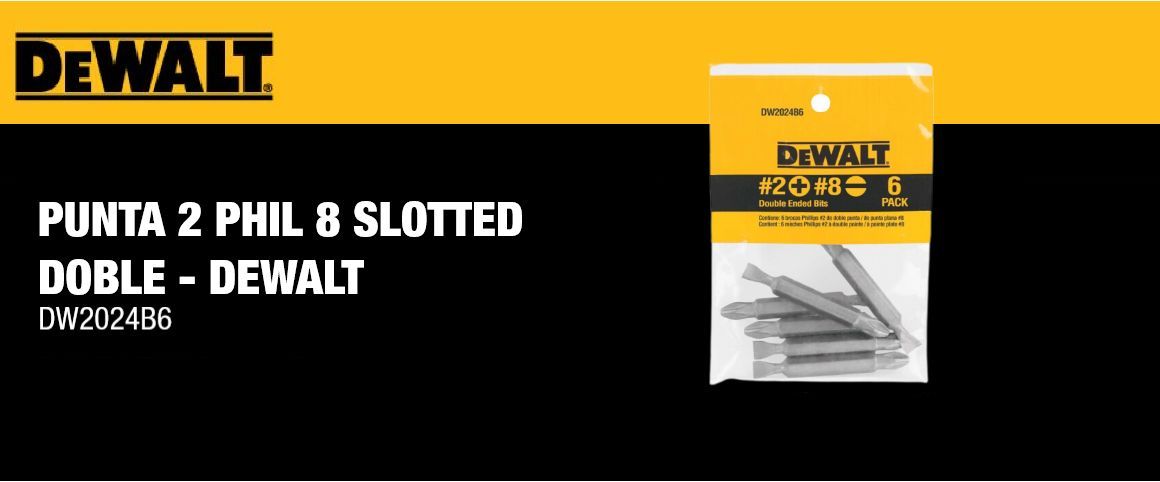PUNTAS MAX FIT, PUNTAS, BITS, PHILPS, SET, PACK X 6, DEWALT,DW2024B6 