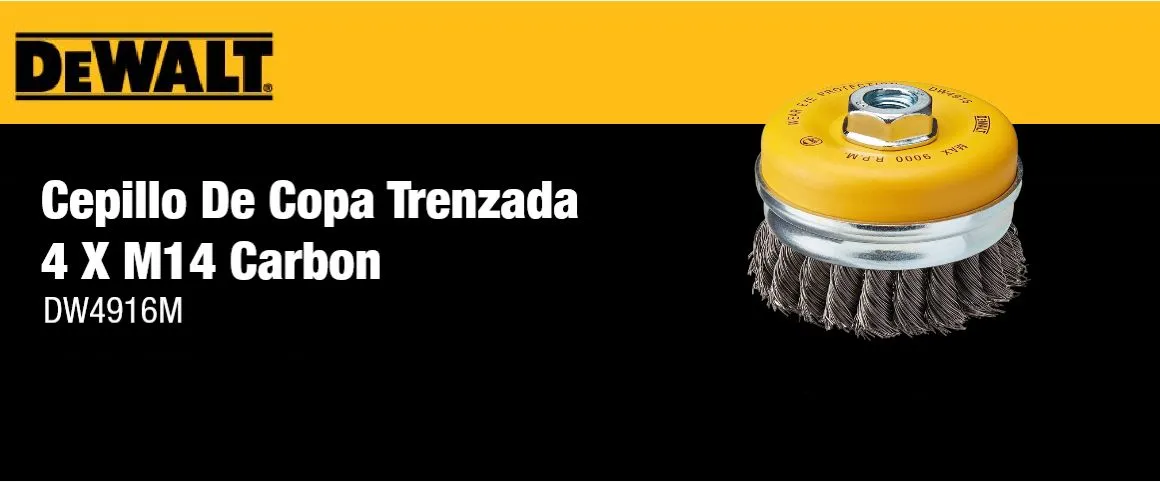 ACCESORIOS, CEPILLO DE ALAMBRE, ALAMBRE,CEPILLO DE COPA, EJE , M14, DEWALT, 