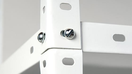 Estante 90x30x180 cm metal blanco 5 repisas Fixser