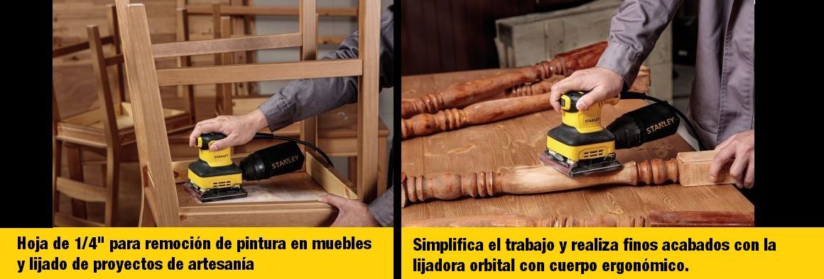 Lijadora, lijadoras, orbital, 2400W, Stanley, herramientas electricas herramientas , Lijar, pulidora, pulir, sillas, mesas