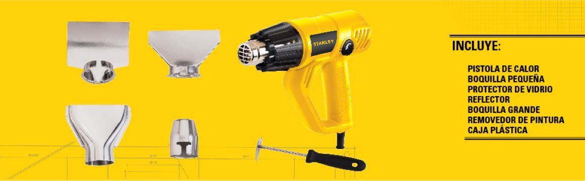 Pistolas, pistola, calor, 1800W, STANLEY, calor, herramientas, electricas, boquillas, temperatura,STXH2000K